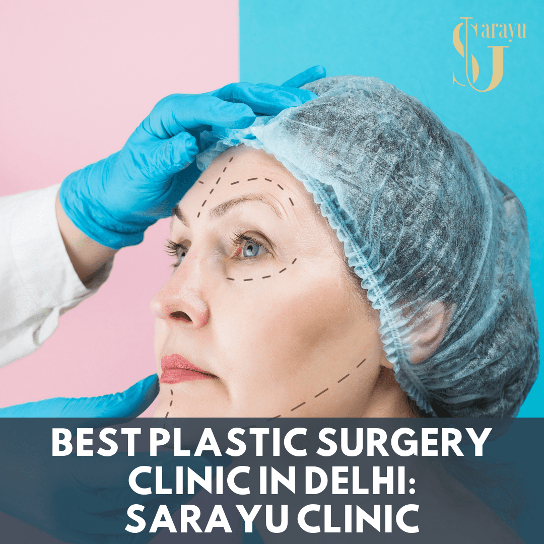 Interior of Sarayu Clinic - The Best Plastic Surgery Clinic in Delhi, where Dr. Adarsh Tripathi consults with a patient.