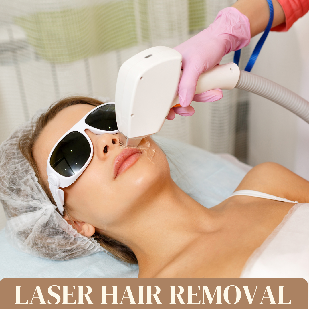 Patient receiving laser hair removal treatment at Sarayu Clinics in Greater Kailash, Delhi.