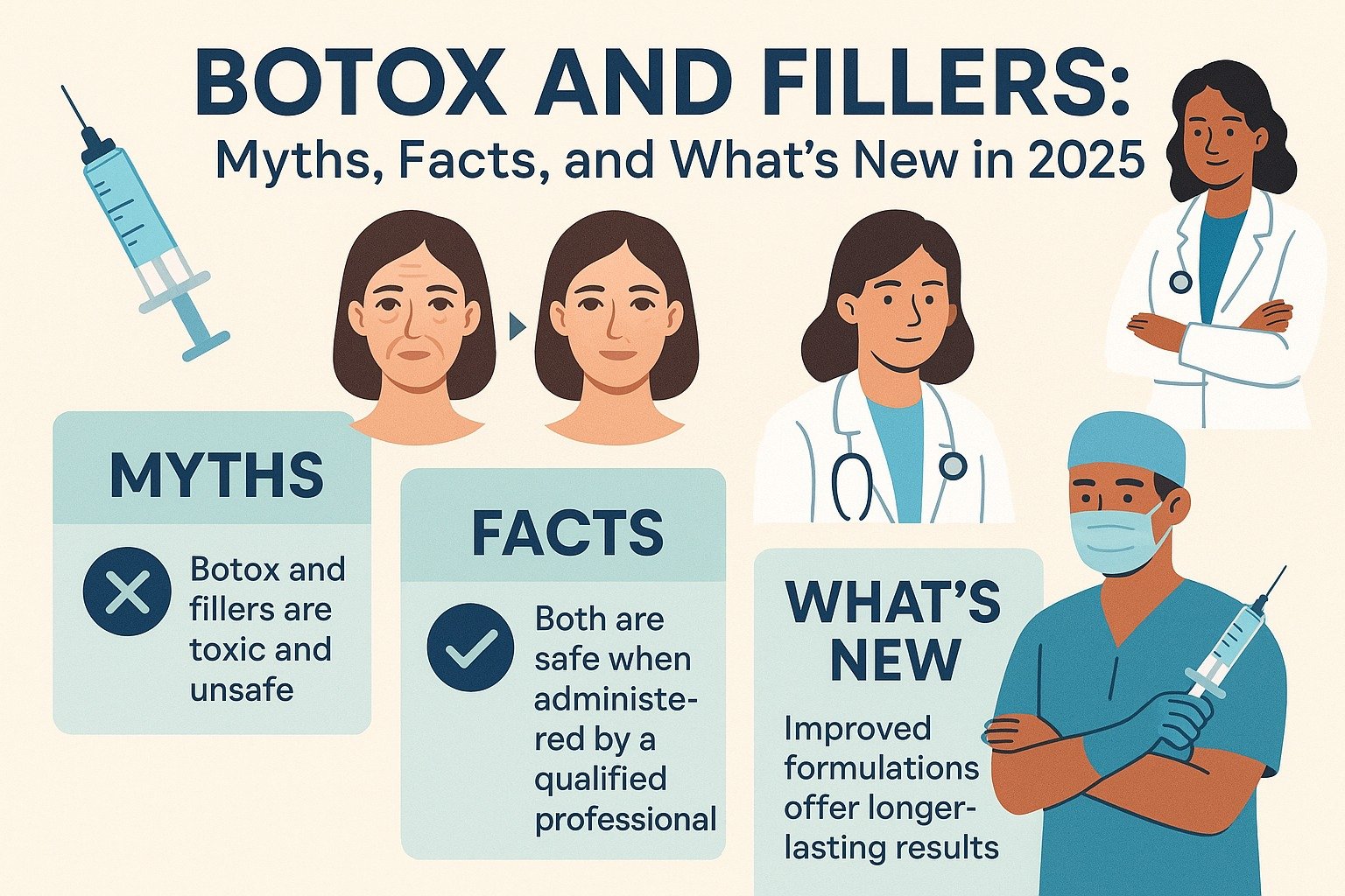 Read more about the article Botox and Fillers: Myths, Facts, and What’s New in 2025
