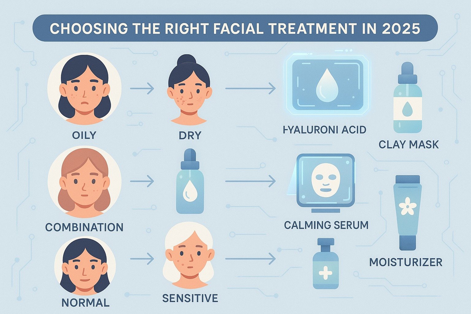 Read more about the article How to Choose the Right Facial Treatment for Your Skin Type in 2025
