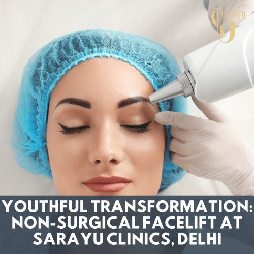 Experience the rejuvenating touch of non-surgical facelift treatments at Sarayu Clinics in the heart of Delhi. Our expert practitioners bring forth a natural, youthful transformation for every smile.